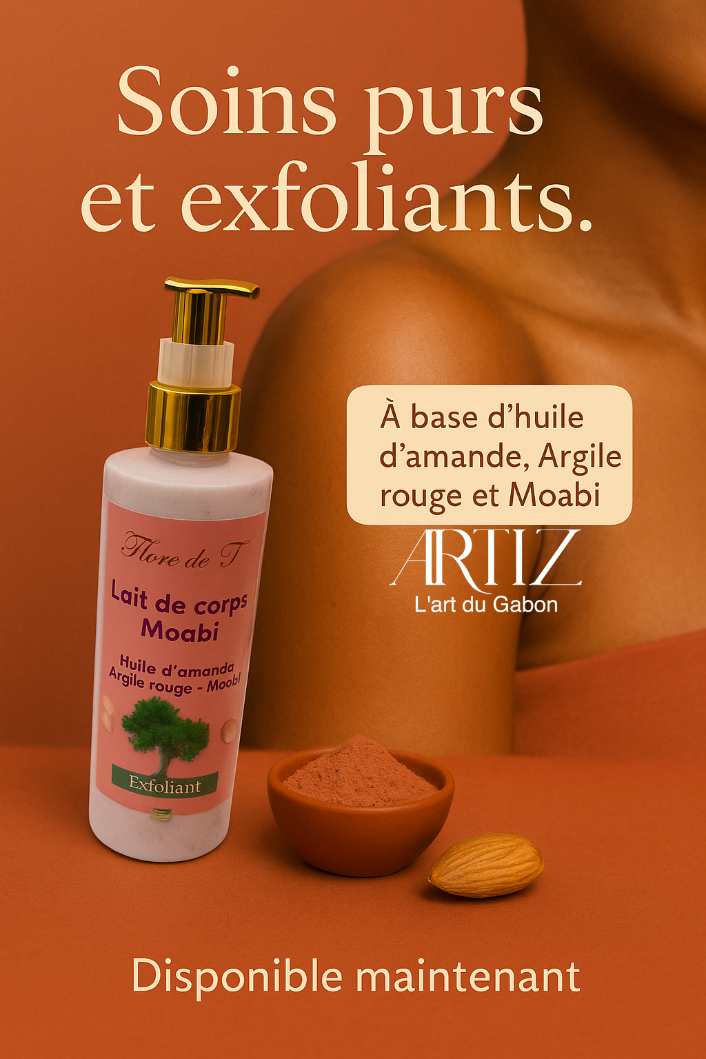 🧴 Lait de Corps Exfoliant Moabi – Huile d’Amande_0