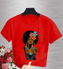 🌺 Bold Afro Beauty T-Shirt – Empowered Queen Edition