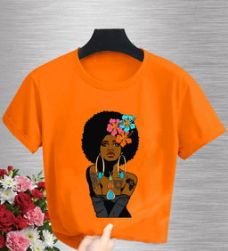 🌺 Bold Afro Beauty T-Shirt – Empowered Queen Edition