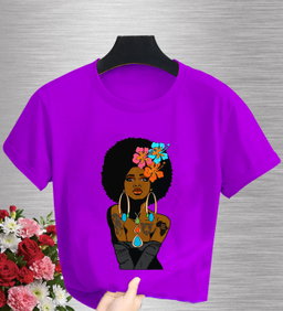 🌺 Bold Afro Beauty T-Shirt – Empowered Queen Edition