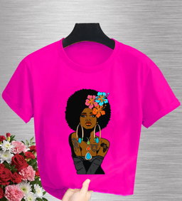 🌺 Bold Afro Beauty T-Shirt – Empowered Queen Edition