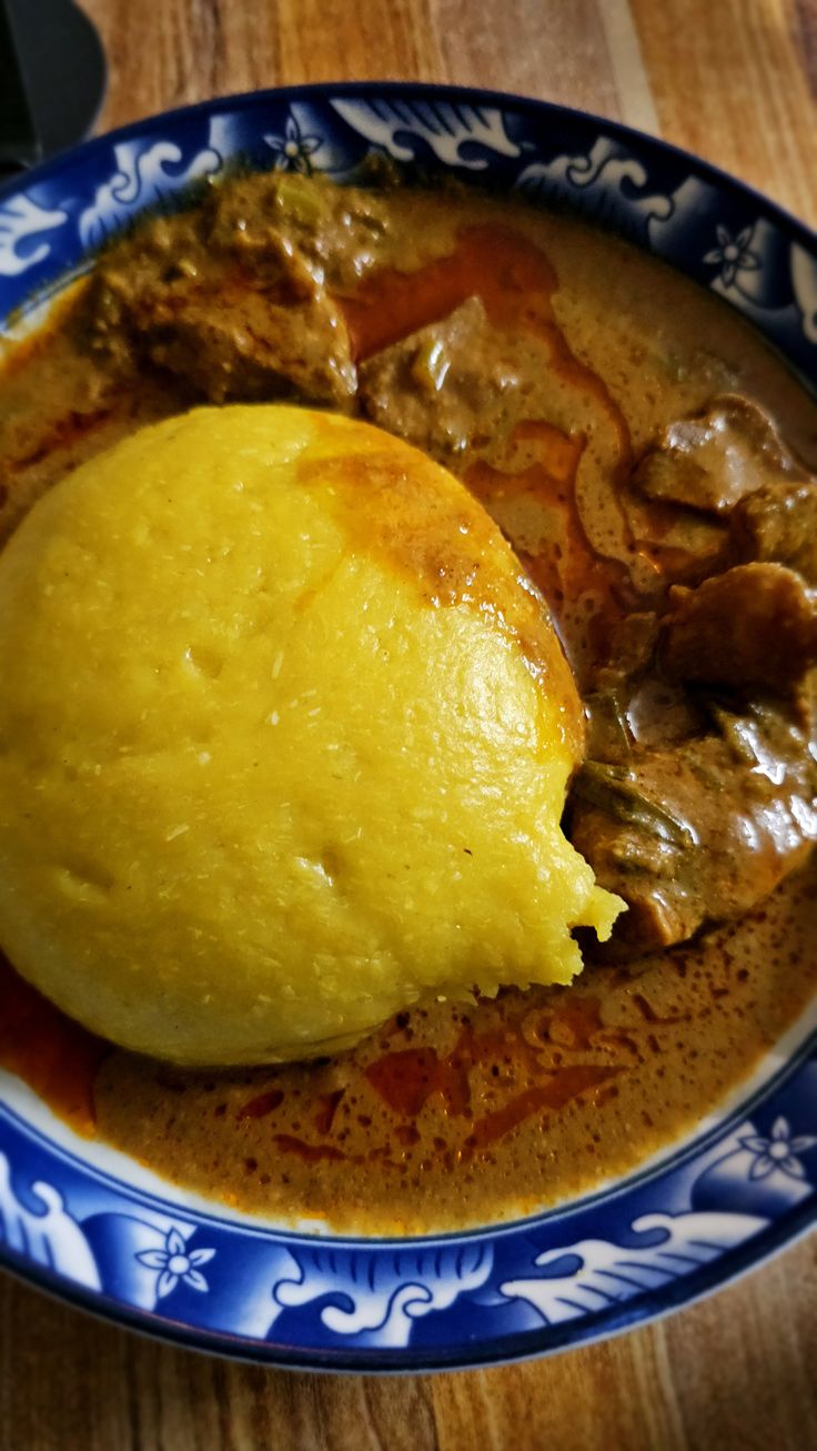 Foutou Banane + Sauce Graine + Viande de Bœuf - SAVEURS ROYALES_0