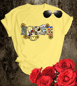 📝 Sunshine & Scrubs – Floral Graphic “NURSE” T-Shirt for Bright-Hearted Caregivers