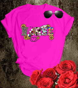 📝 Sunshine & Scrubs – Floral Graphic “NURSE” T-Shirt for Bright-Hearted Caregivers