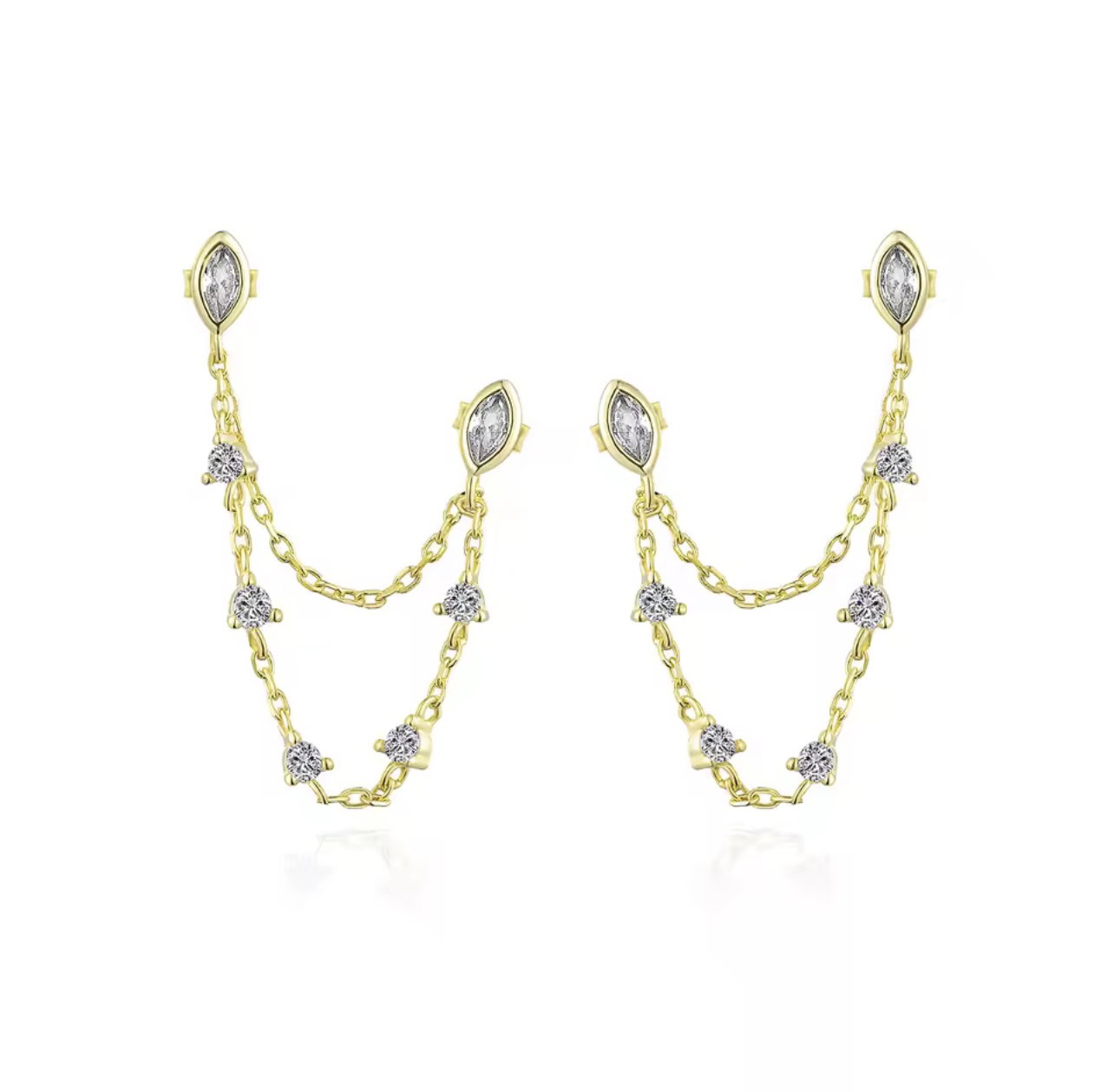 Golden teardrop chain_0