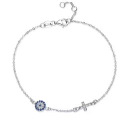 Evil eye cross bracelet 