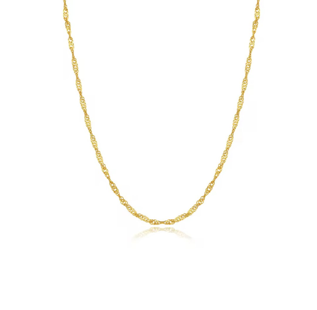 Simple golden choker
