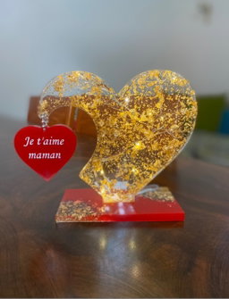 💞 Cœur en Résine – Création Babywax