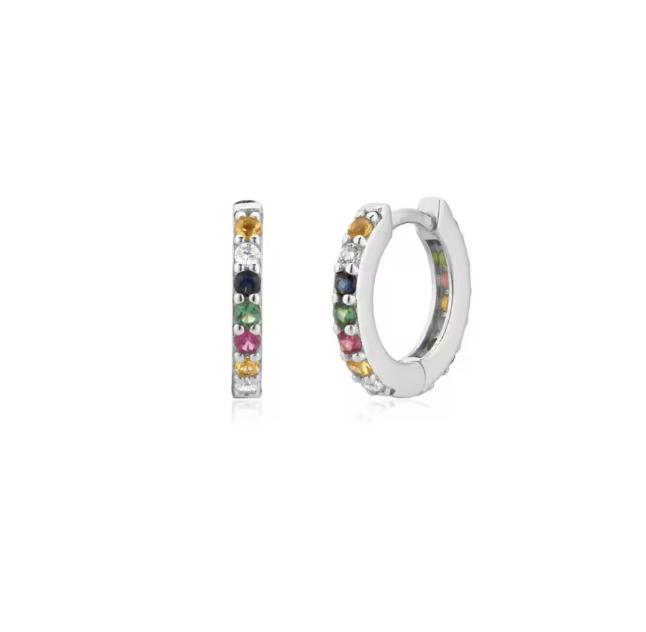 Silver varied hoops _0
