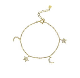 Moon and stars bracelet 