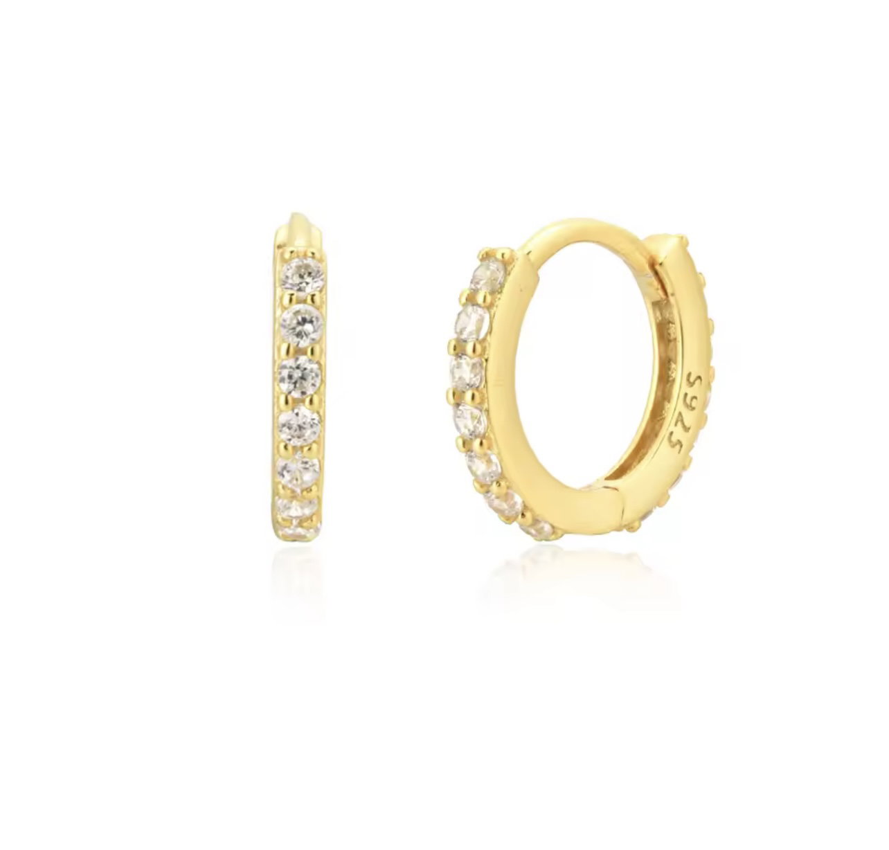 Golden crystal hoops_0