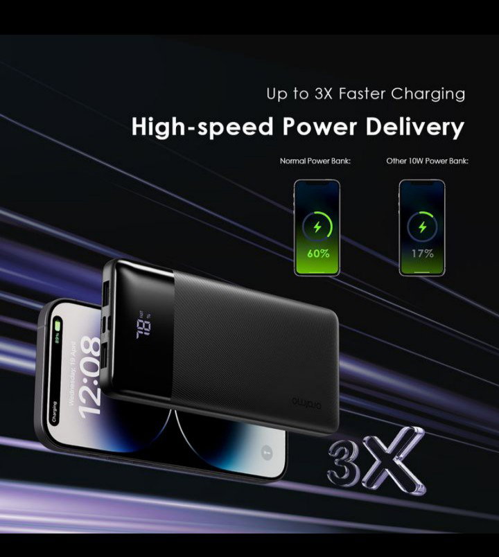 Oraimo Toast 22.5 Byte – 10 000 mAh, 22.5 W Fast‑Charging Power Bank_1