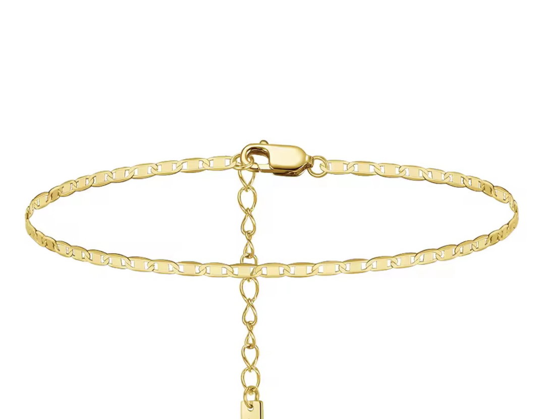 Golden classic anklet 