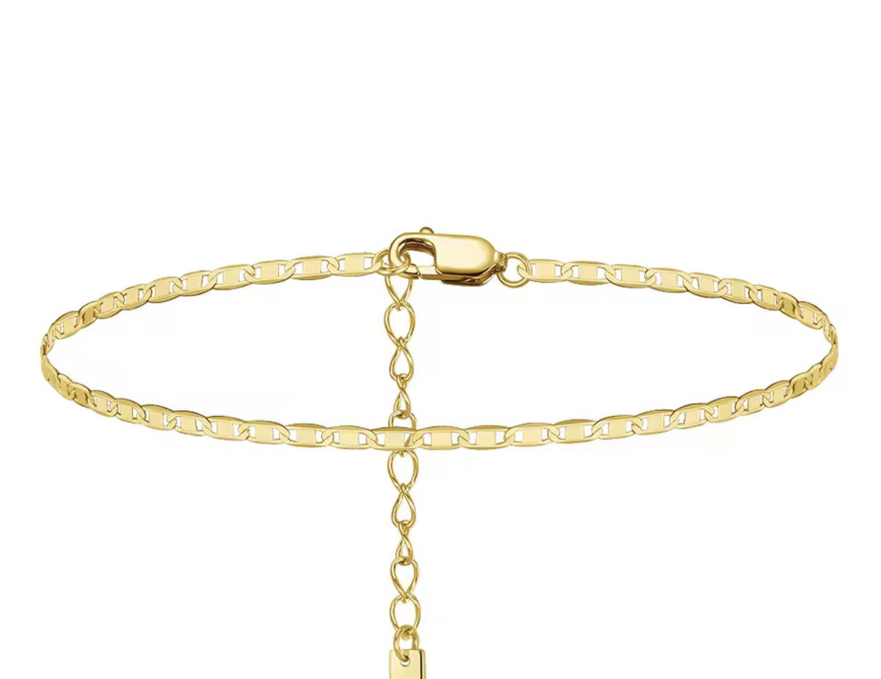 Golden classic anklet _0