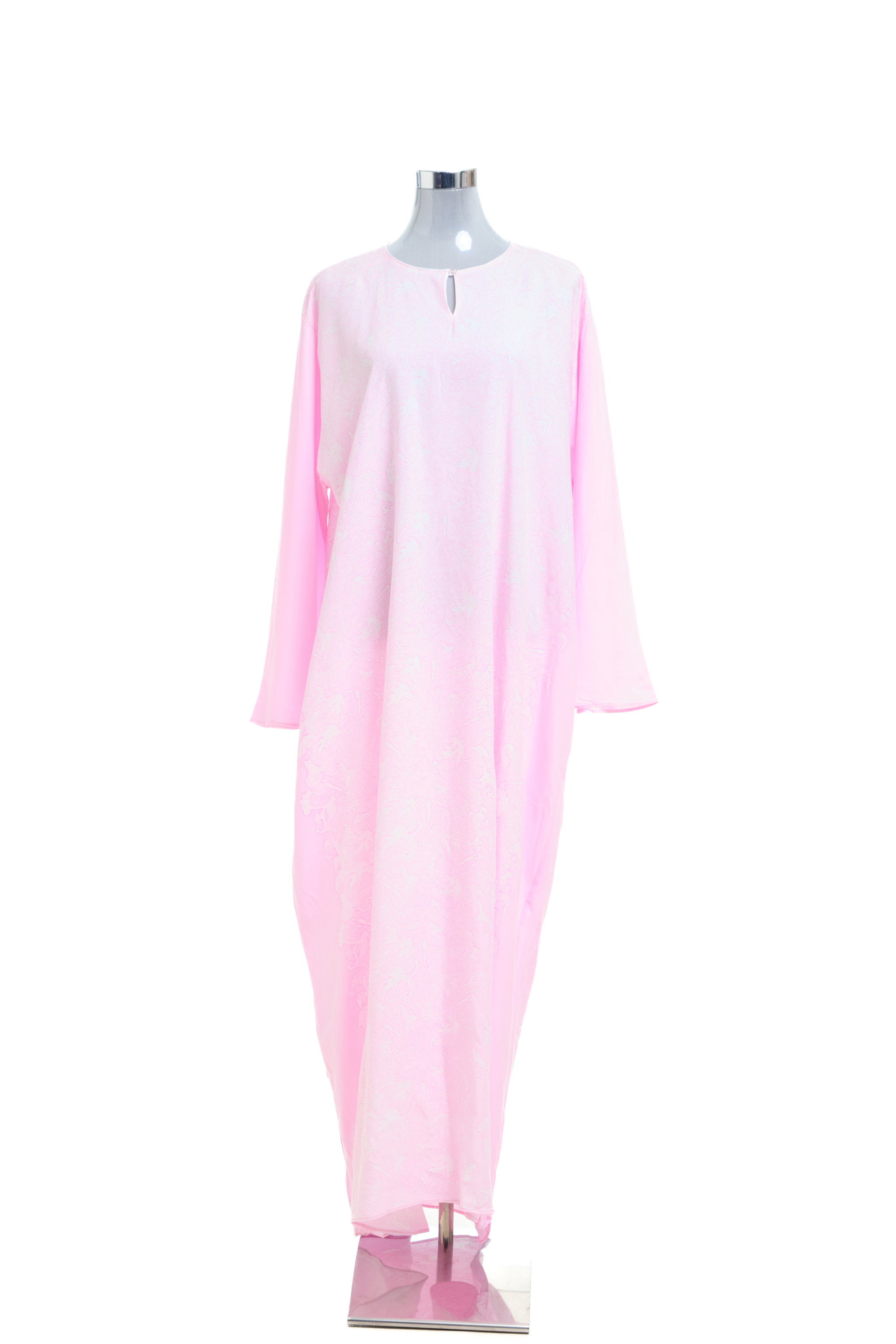 KAFTAN BATIK KLASIK LONG SLEEVE  : BABY PINK_1