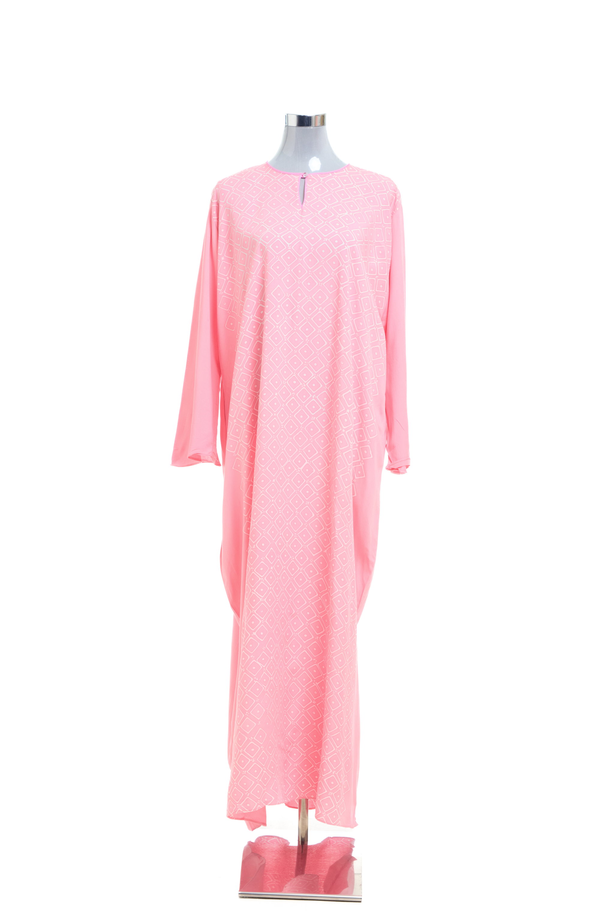 KAFTAN BATIK GEOMETRY LONG SLEEVE  : PINK_1
