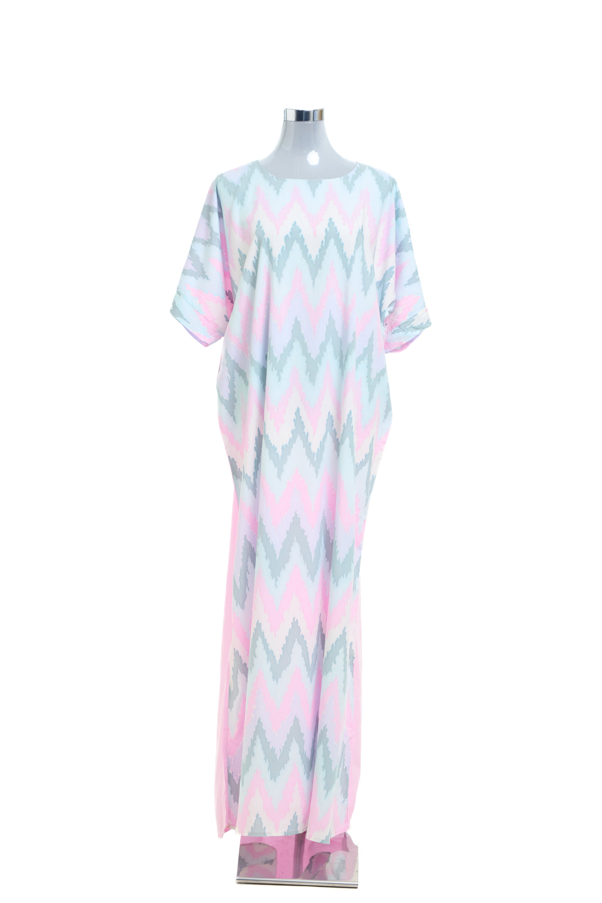 KAFTAN ZIGZAG SHORT SLEEVE  : DUSTY PINK_1