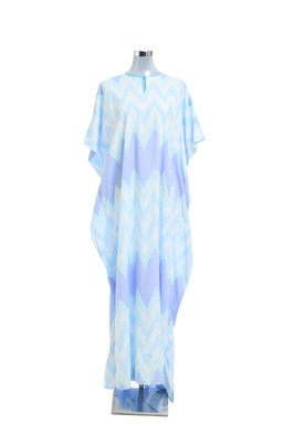 KAFTAN ZIGZAG SHORT SLEEVE  : BLUE