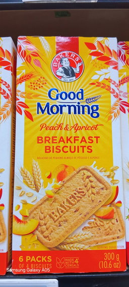 Bakers Bisc.Good morn. Peach/Agricole. 300mg