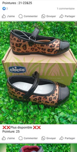 Chaussures Enfants de Marque CHICCO. Prix de vente: 15 000 FCFA  Bénéfice: 2000 FCFA. Offre valable 30 jours renouvelable.