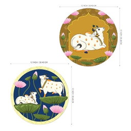 COW WALL PAINTING WALL ART 2IN1