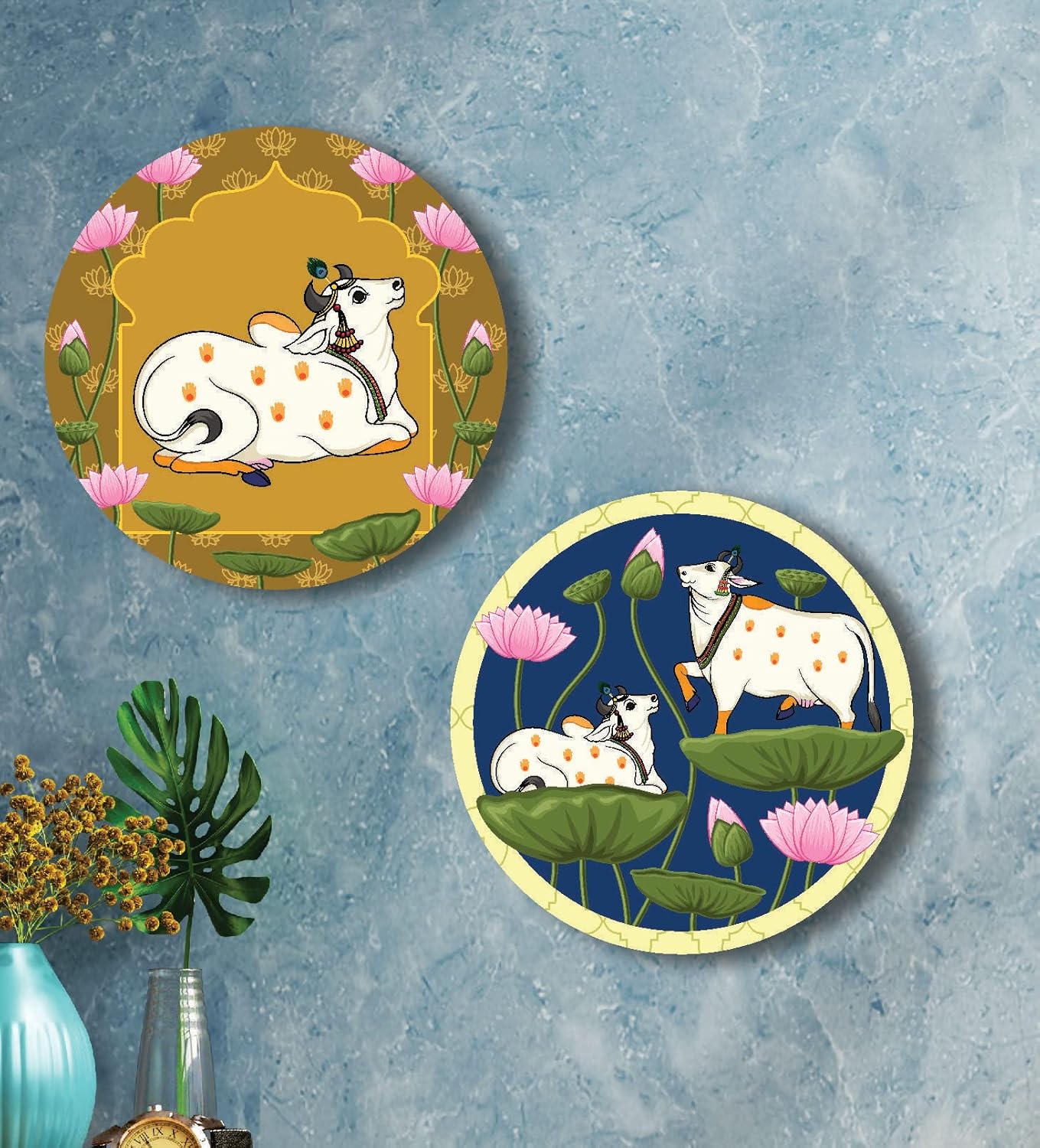 COW WALL PAINTING WALL ART 2IN1_0