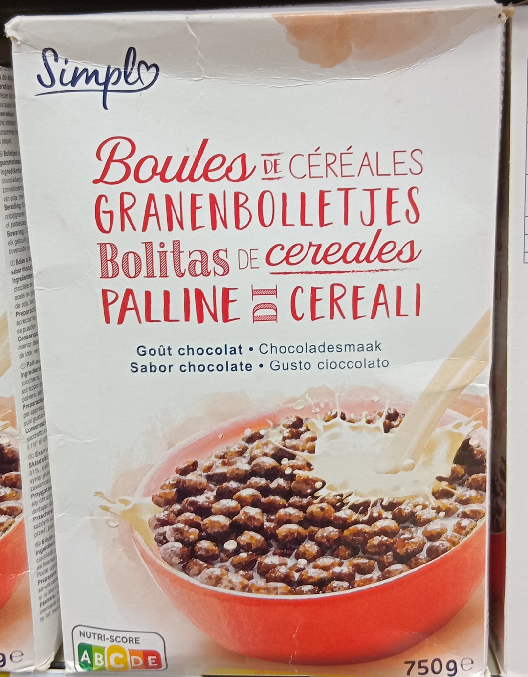 Simple Cer. Enf. Boules Choco 750gr