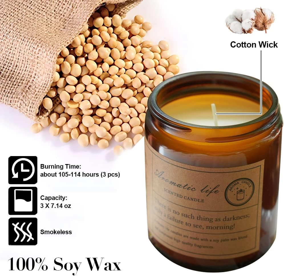 Aromatherapy Scented Candles for Home with a long Burning time and Lasting Fragrance for Girlfriend Teacher and Mom Birthday Present_1