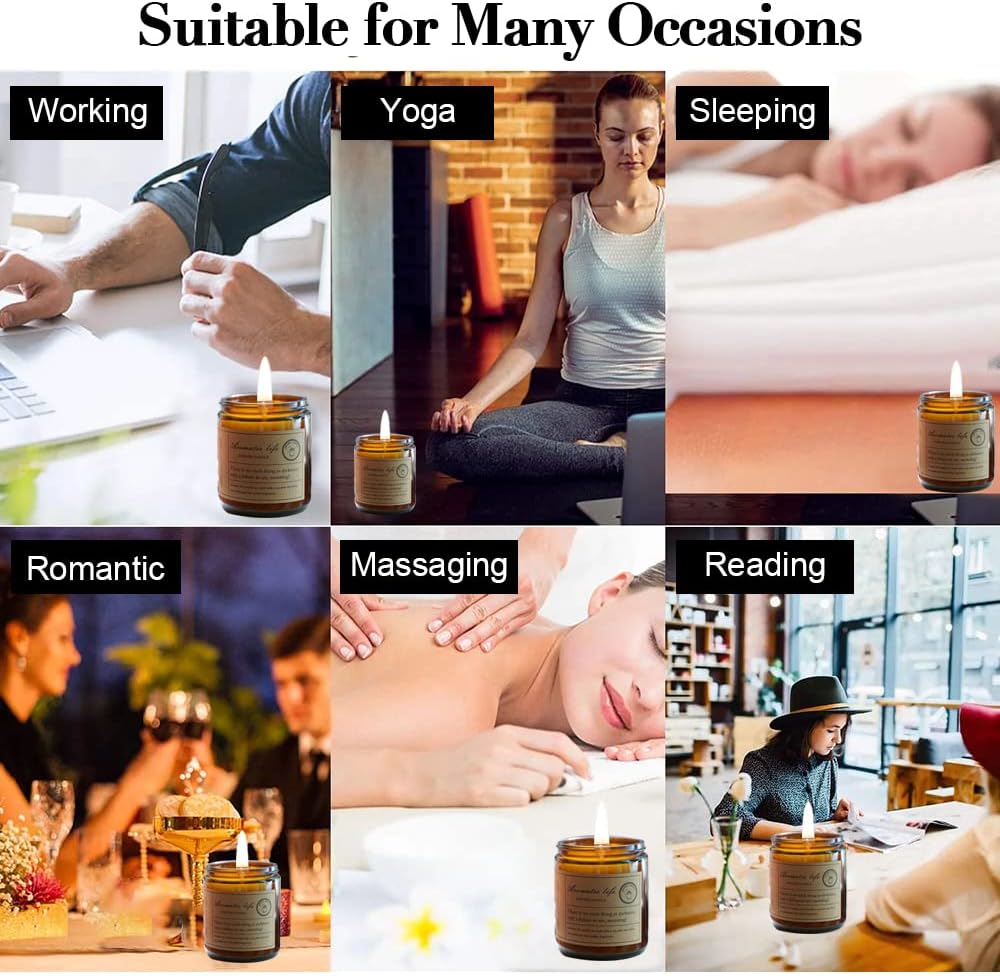 Aromatherapy Scented Candles for Home with a long Burning time and Lasting Fragrance for Girlfriend Teacher and Mom Birthday Present_3