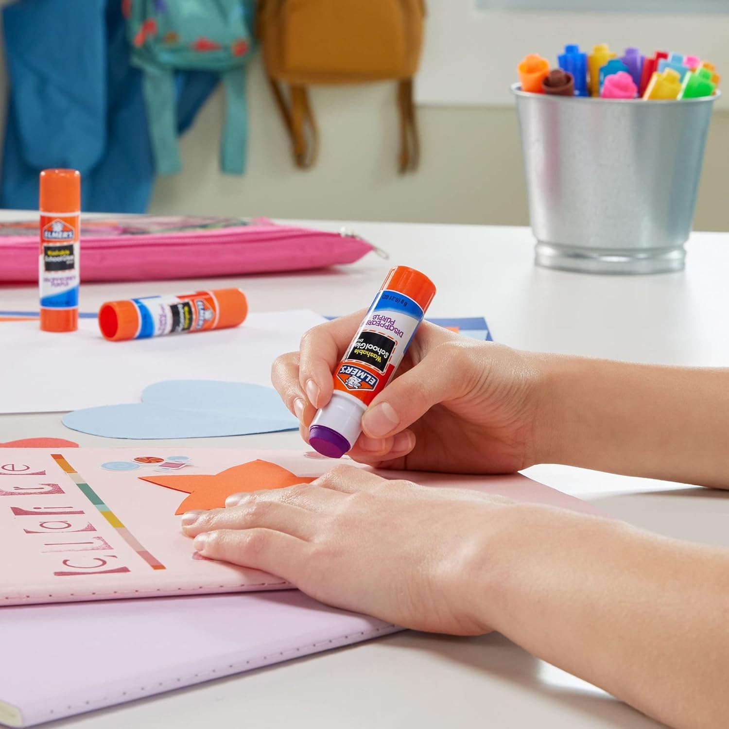 Elmer's Disappearing Purple School Glue Sticks, Washable_3