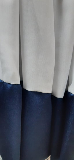 DARLINGS WHITE & NAVY FORMAL DRESS