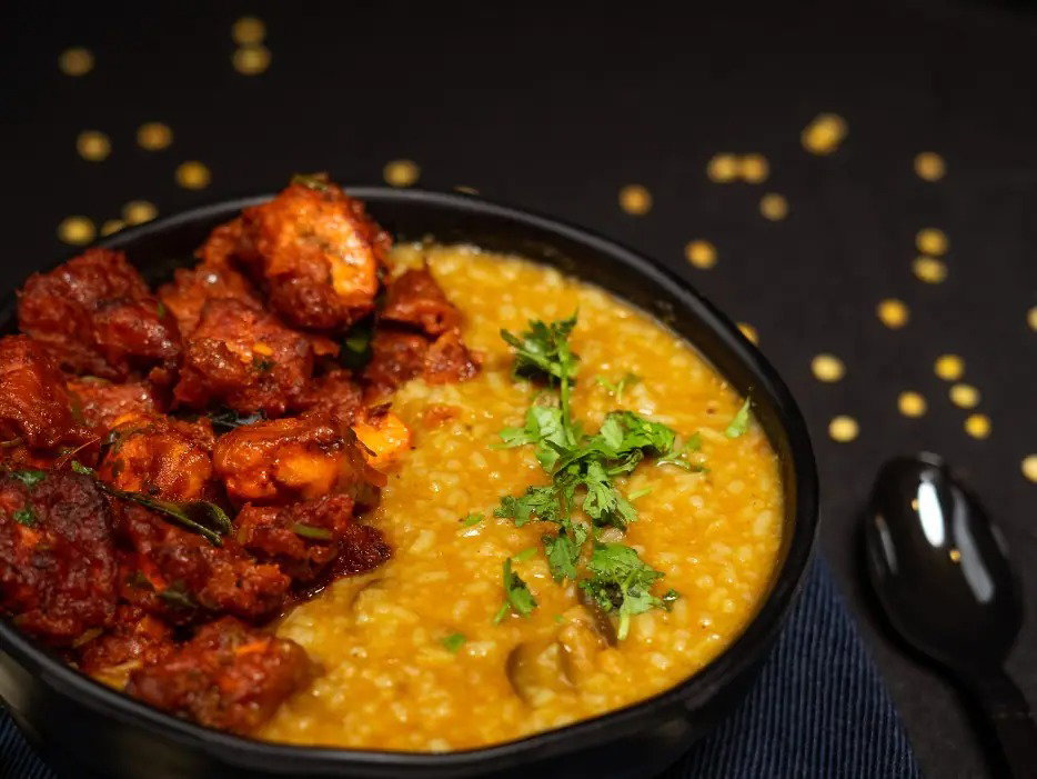 Sambar Rice + Chickern Fry_0