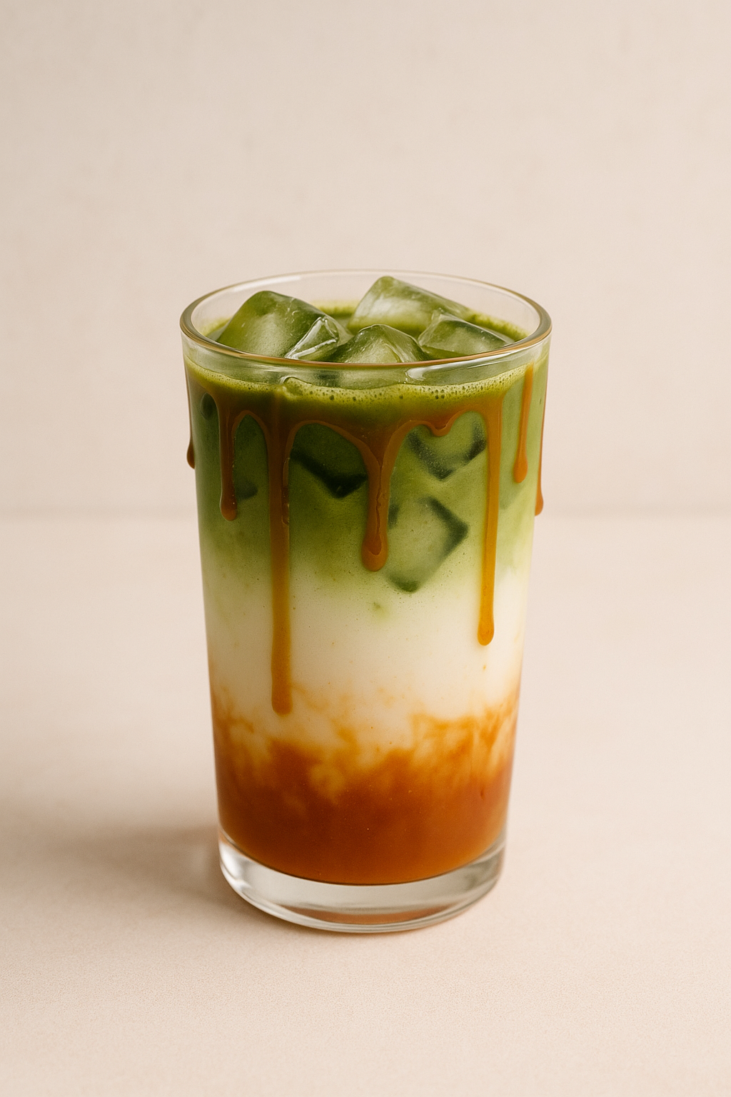 Ice Caramel Matcha Latte_0