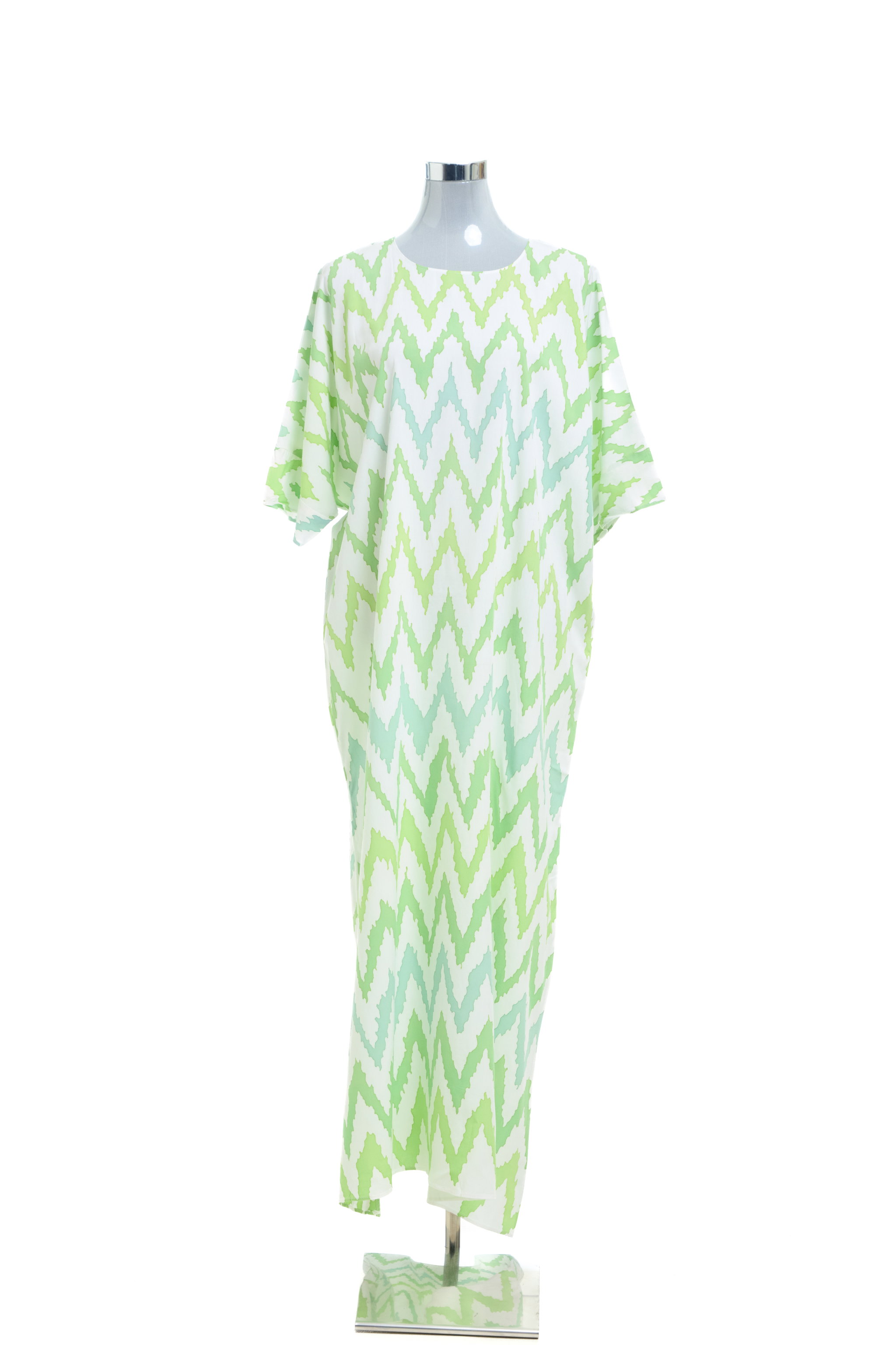 KAFTAN ZIGZAG 3/4 SLEEVE  : APPLE GREEN_1