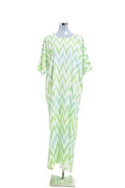 KAFTAN ZIGZAG 3/4 SLEEVE  : APPLE GREEN