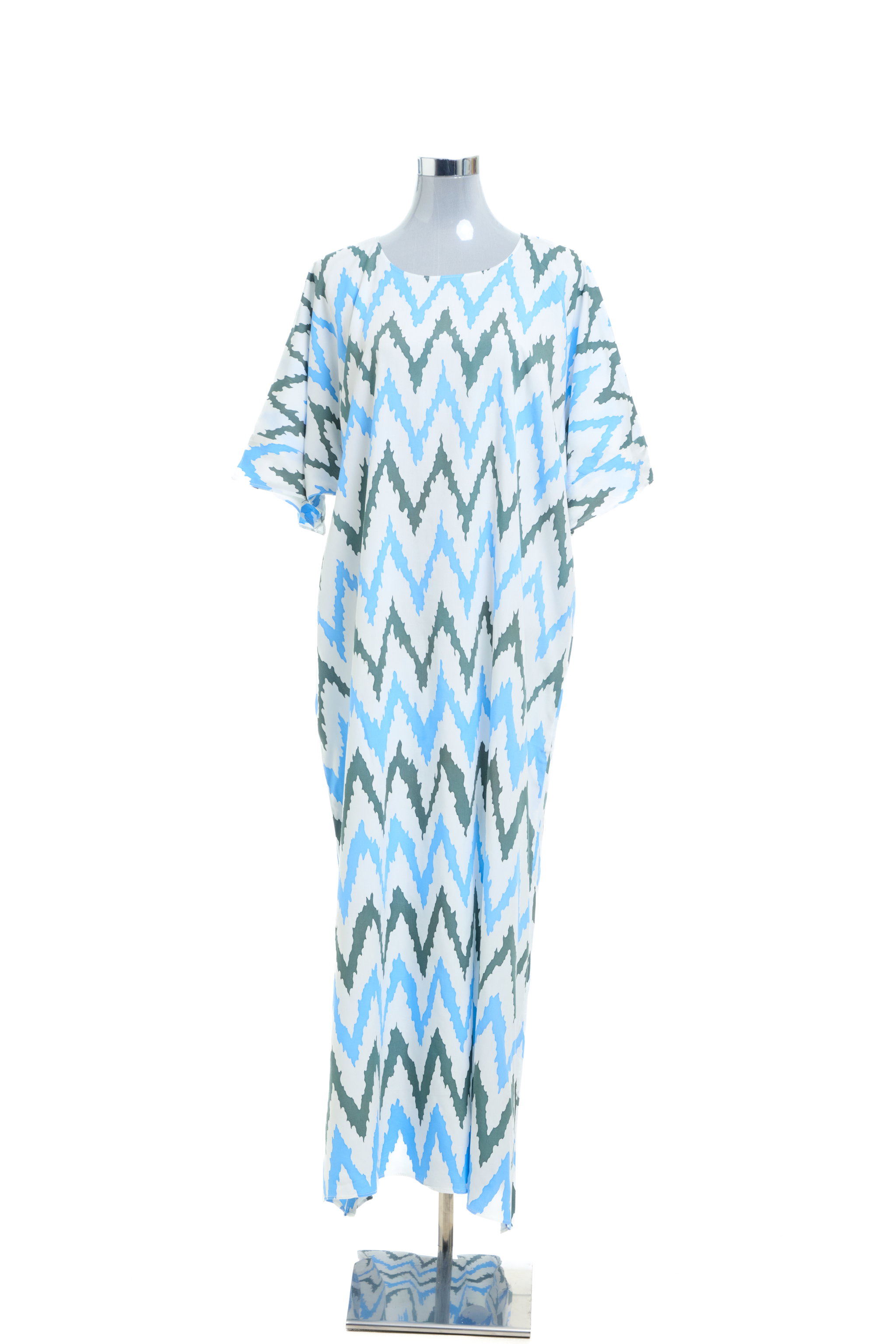 KAFTAN ZIGZAG 3/4 SLEEVE  : BLUE GREEN_1