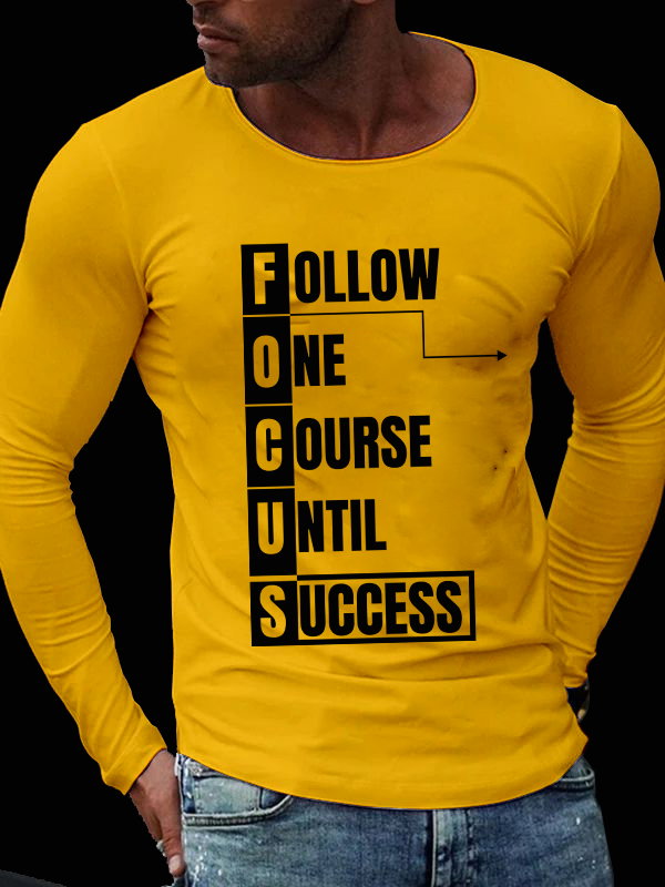 🏁 FOCUS: Follow One Course Until Success – Motivational Long-Sleeve Tee _9