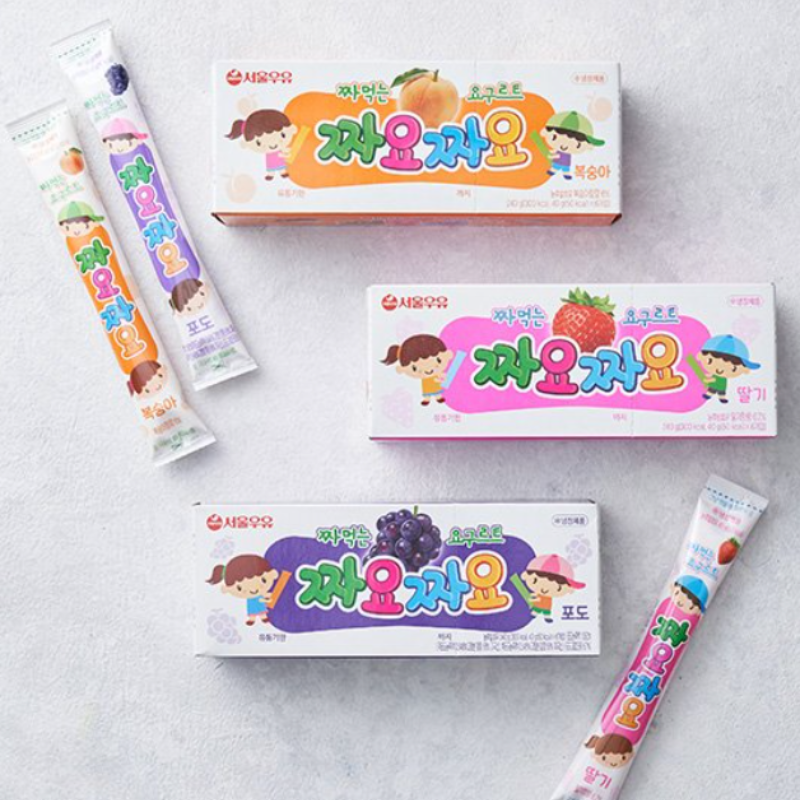 Squeezable Yogurt (Strawberry/Grape/ Peach) 子供用ヨーグルト