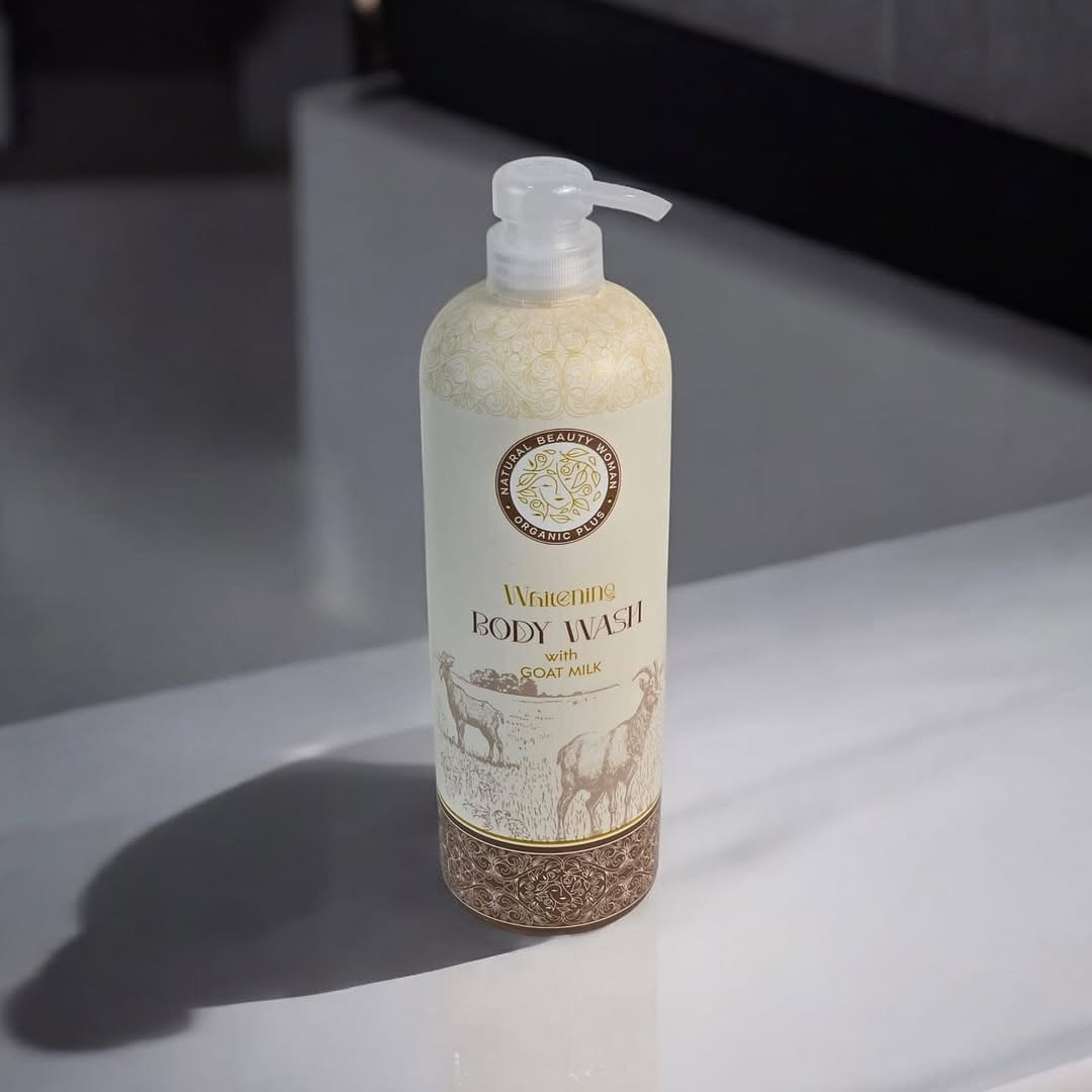 Organic Plus Whitening Body Wash With Goat milk اوركانك بلص غسول الجسم لتبييض البشرة بحليب الماعز