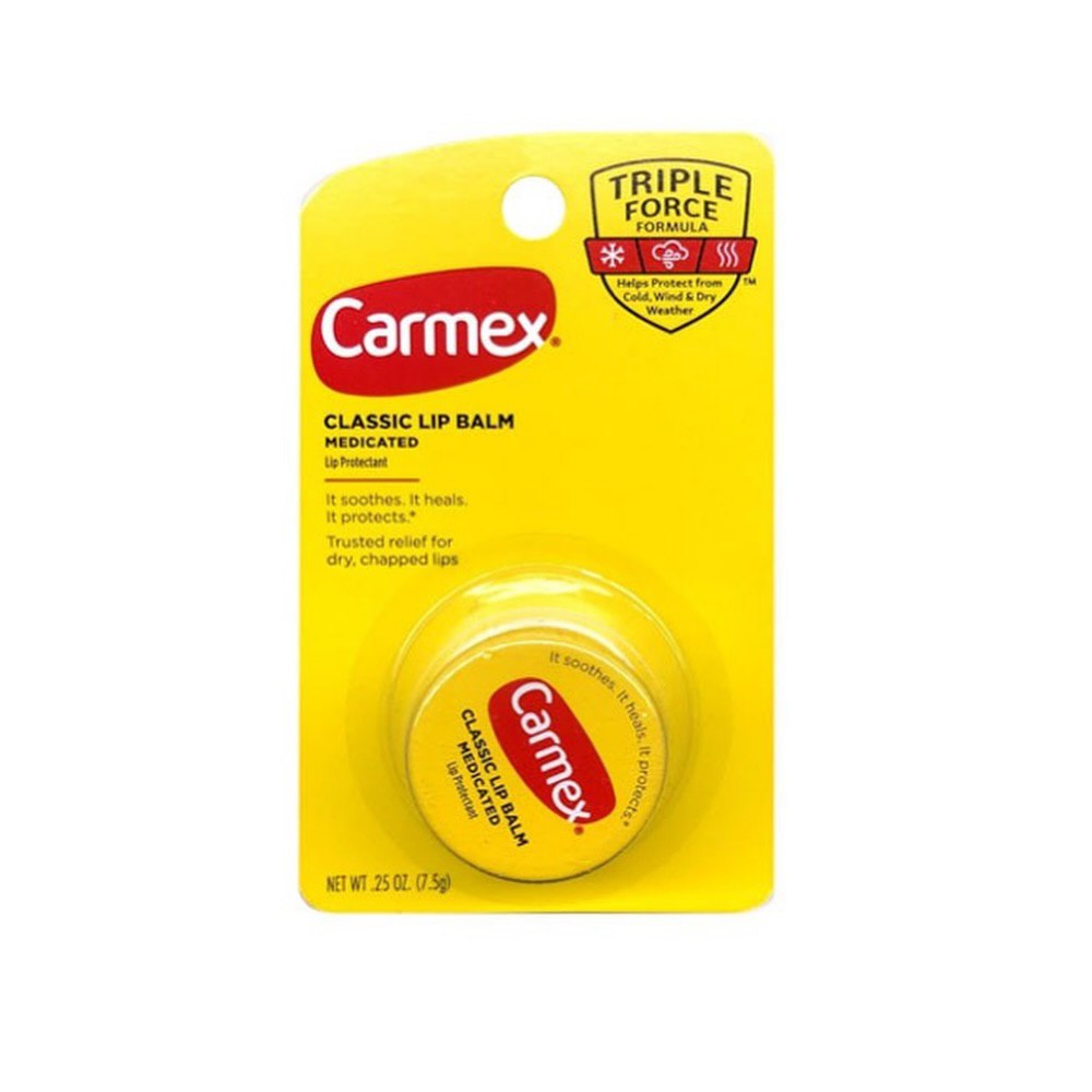 CARMEX CLASSIC LIP BALM METAL كارمكس مرطب شفاه طبي كلاسك دائري_2