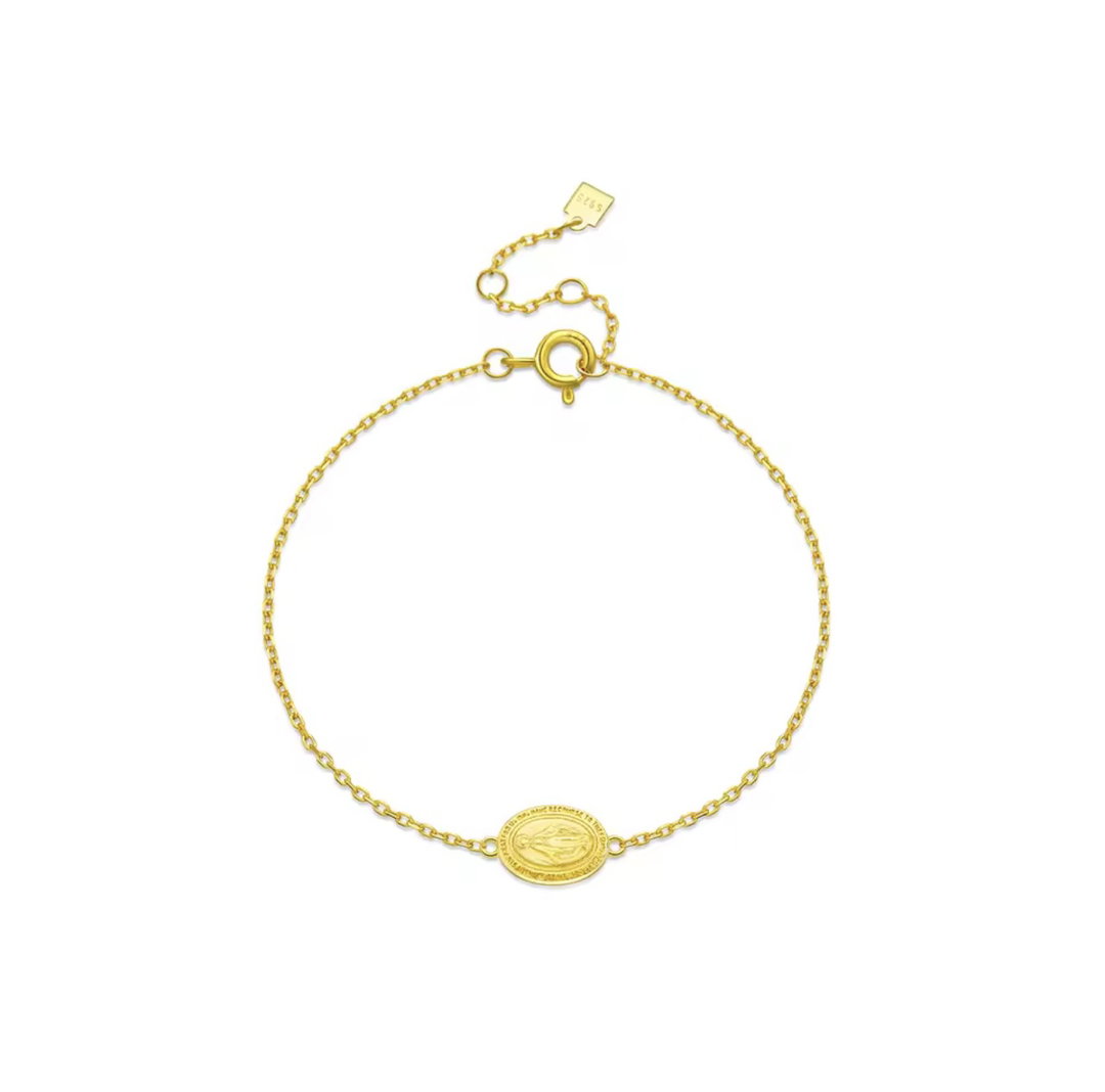 Virgin medal bracelet