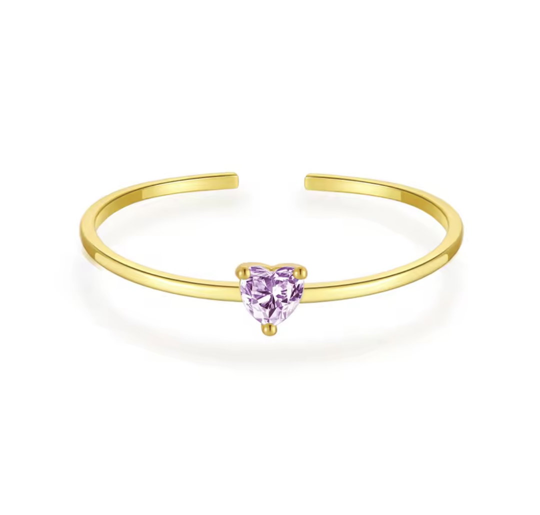 Colors heart ring