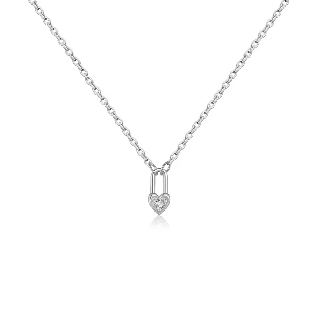 Heart lock pendant