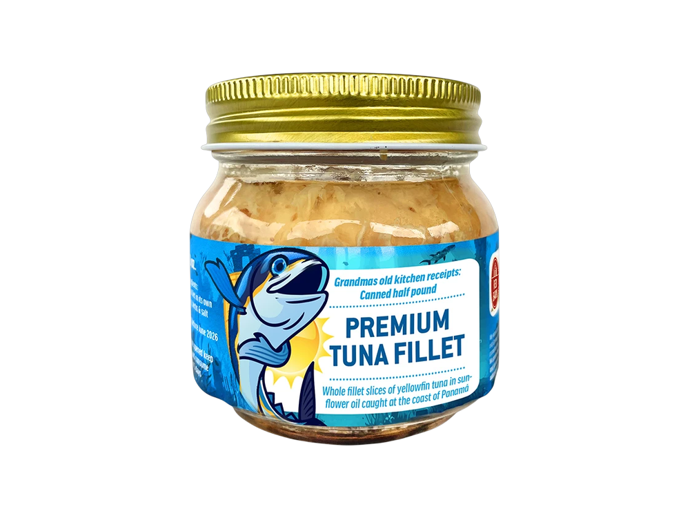 Premium Tuna Fillet in sunflower oil 8.8 oz / Filete premium de atún en aceite de girasol 8.8 oz