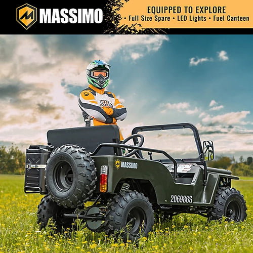 Mini Jeep 125 cm³ | Édition Willys | 3 vitesses | Tout-terrain | Moteur essence_1