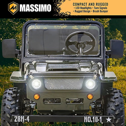 Mini Jeep 125 cm³ | Édition Willys | 3 vitesses | Tout-terrain | Moteur essence_4