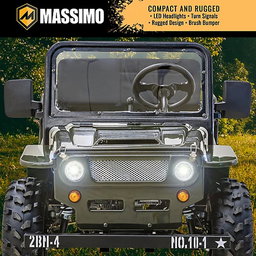 Mini Jeep 125 cm³ | Édition Willys | 3 vitesses | Tout-terrain | Moteur essence