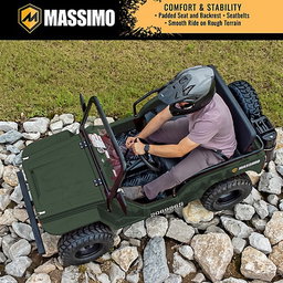 Mini Jeep 125 cm³ | Édition Willys | 3 vitesses | Tout-terrain | Moteur essence