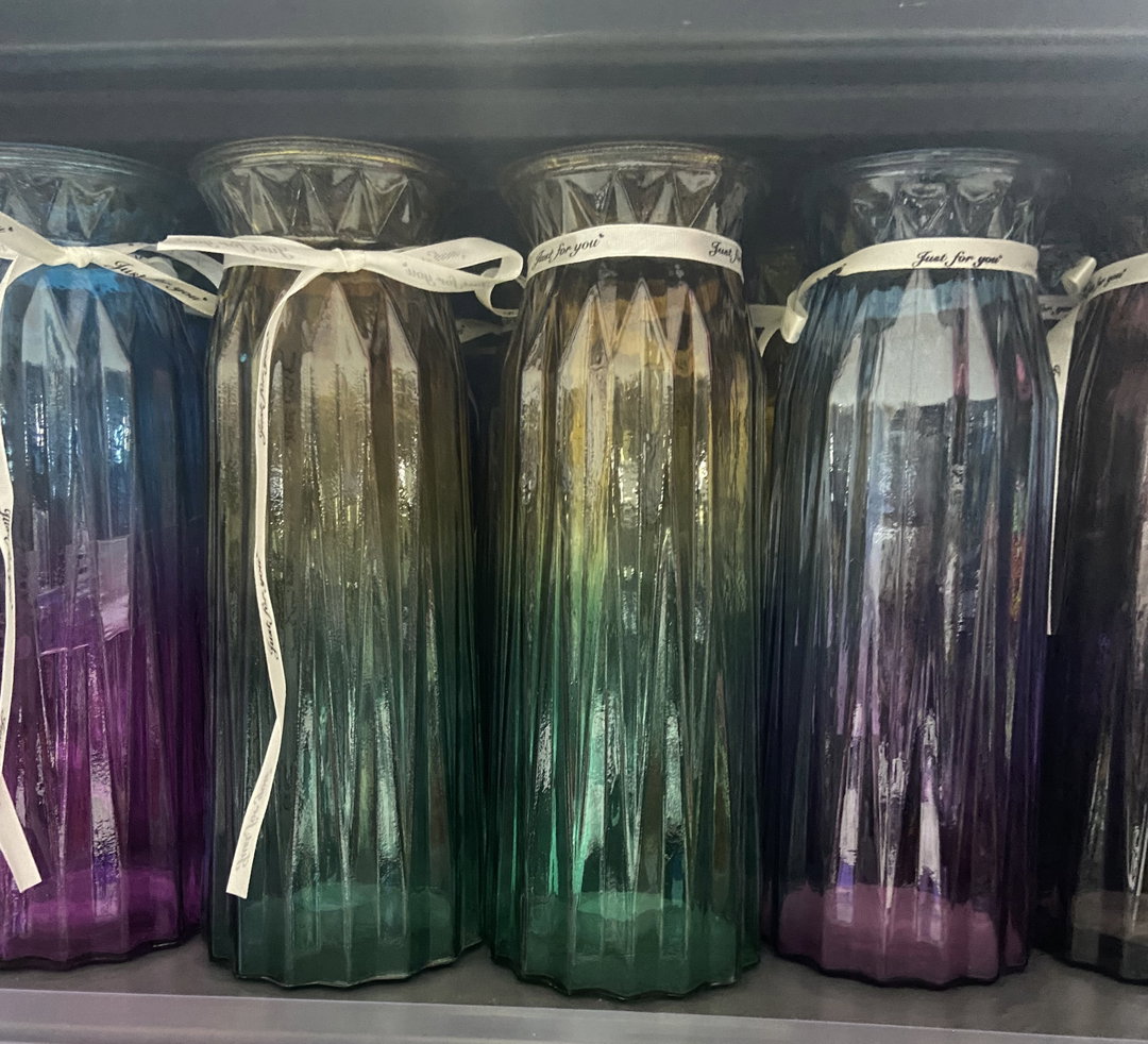 Vase Élégant Multicolore en Origami