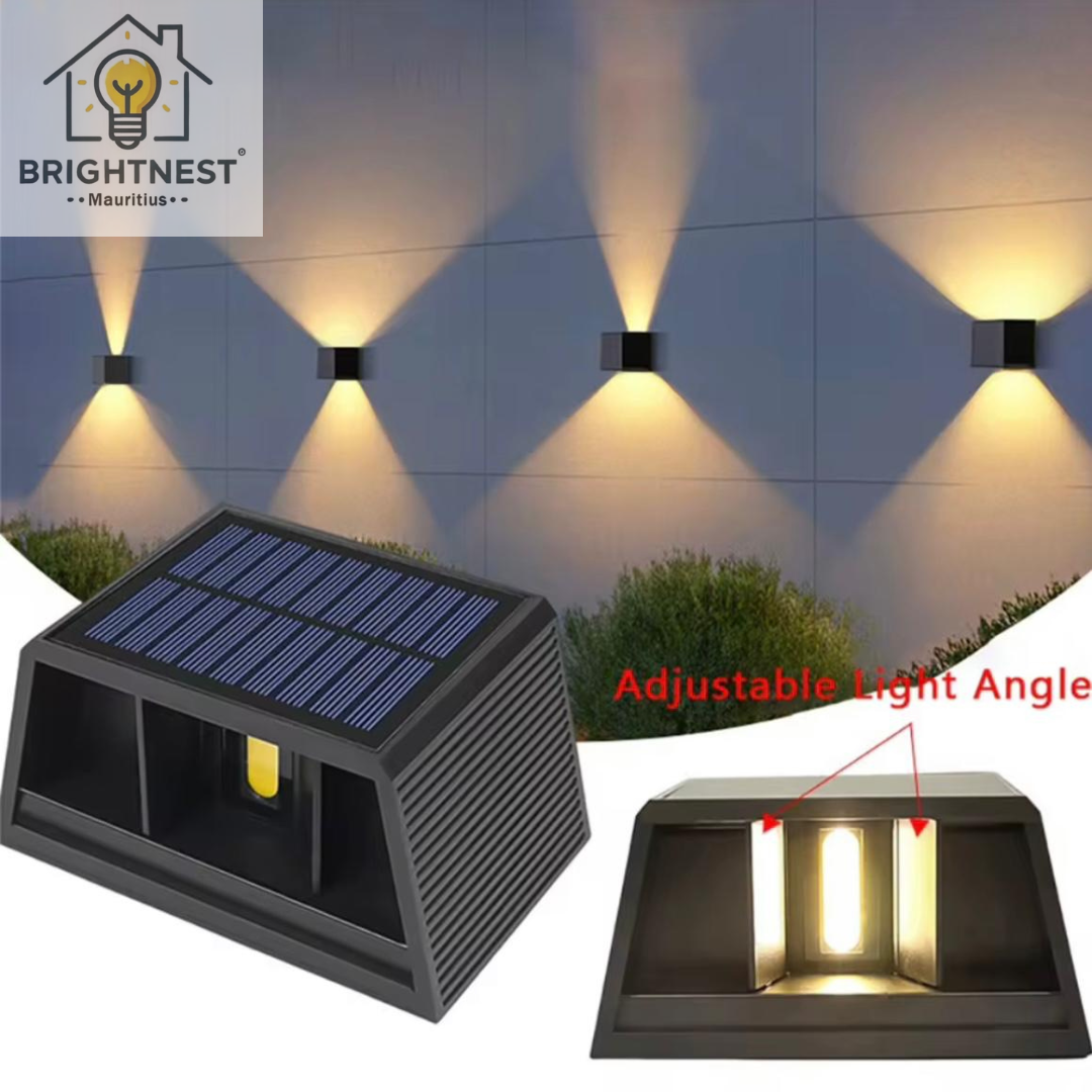 Modern Solar Led Wall Light with Adjustable Beams_0